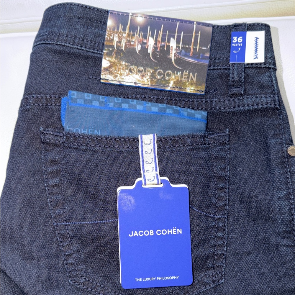 Jacob Cohen Men's Deep Indigo Bard Jeans - Picture 15 of 17